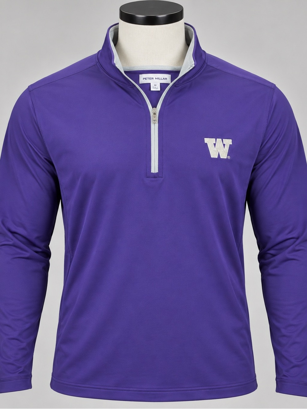 Peter Millar Washington Huskies Men’s Medium Purple 1/4 Zip Pullover NWT